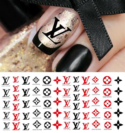 louis vuitton nails press on|louis vuitton stickers for nails.